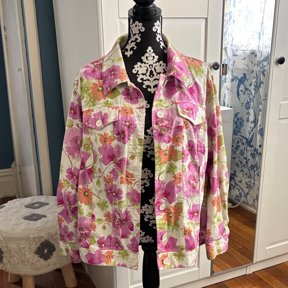 Liz Claiborne Floral Women's Jacket size 1X